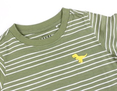 Name It oil green stribet top